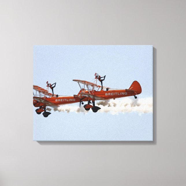 Wing Walkers aerobatic display team Canvas Print (Front)