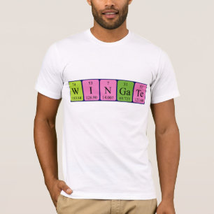 Wingate periodic table name shirt