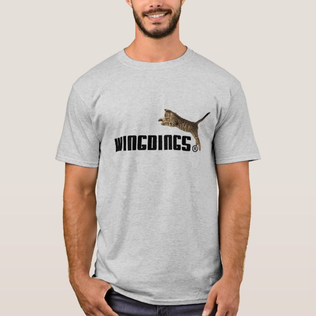 Wingdings Stylised Logo T-Shirt (Front)