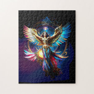 Winged Angel of Liberty Fantasy Inspirational Jigsaw Puzzle
