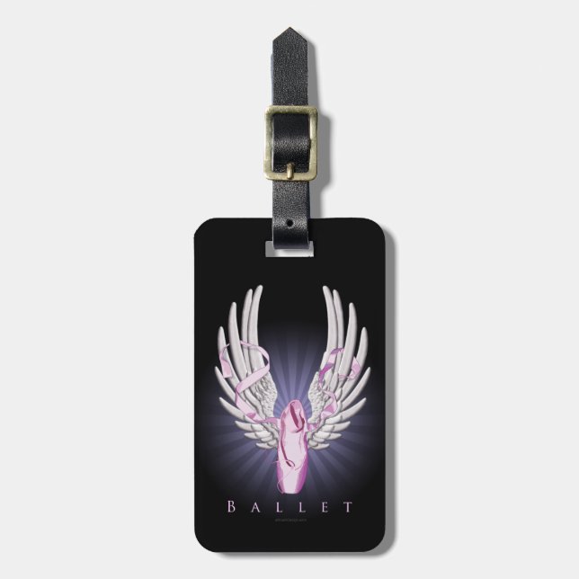 Winged Ballet (Dance) Luggage Tag (Front Vertical)