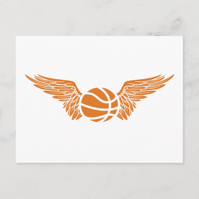 winged basketball postcard (Front)