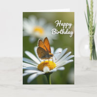 Winged Birthday Blossom Card