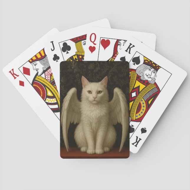 Winged Cat Playing Cards (Back)