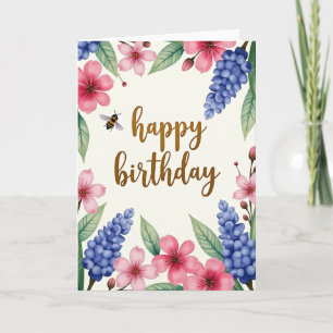 Winged Delight Birthday Card
