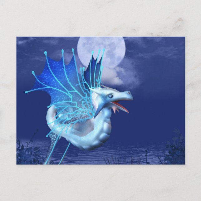 Winged Dragon in Flight Postcard (Front)
