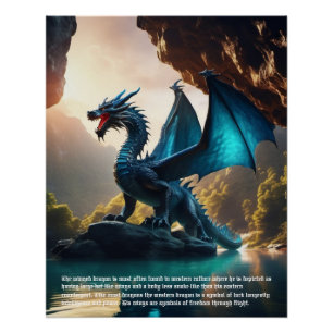 Winged Dragon Poster