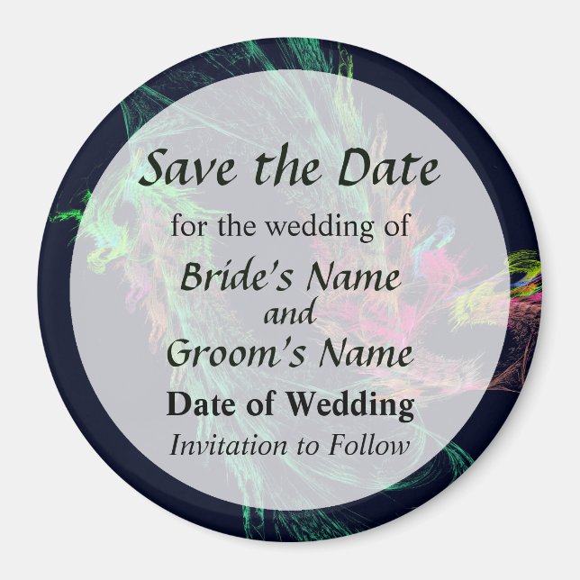 Winged Dragon Save the Date Magnet (Front)