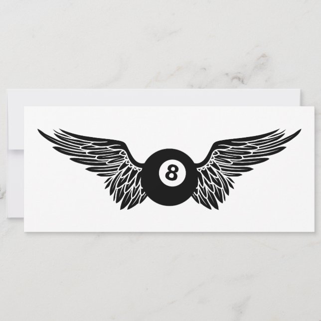 winged eightball invitation (Front)