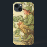 Winged Elm Fairy Sitting in a Tree iPhone 13 Case<br><div class="desc">It must be difficult being an elm fairy. This winged storybook creature is sitting in a tree,  taking a few minutes to enjoy the day. Order this fantastical print today!</div>