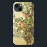 Winged Elm Fairy Sitting in a Tree iPhone 13 Case<br><div class="desc">It must be difficult being an elm fairy. This winged storybook creature is sitting in a tree,  taking a few minutes to enjoy the day. Order this fantastical print today!</div>