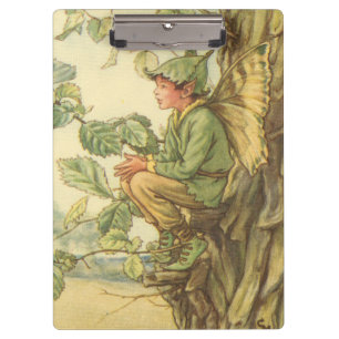 Winged Elm Fairy Sitting in a Tree Clipboard