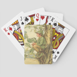 Winged Elm Fairy Sitting in a Tree Playing Cards