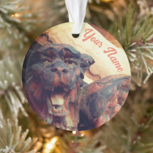 Winged Gargoyle Cat Acrylic Ornament