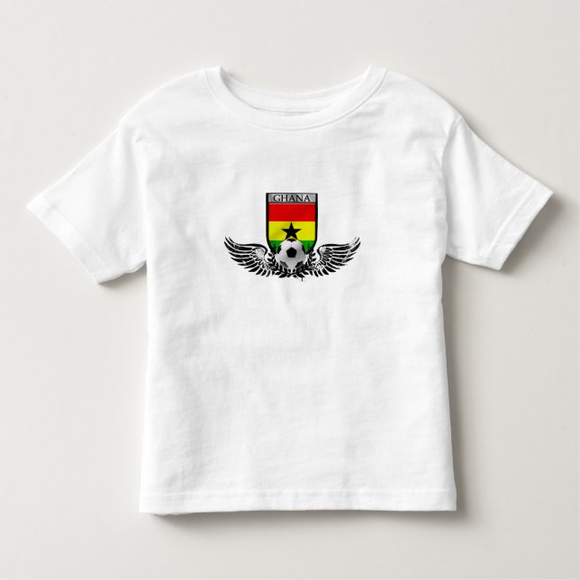 Winged Ghana soccer football emblem Toddler T-Shirt (Front)