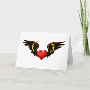 Winged Heart Holiday Card