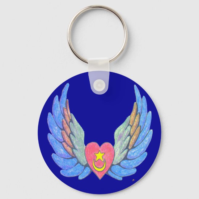 Winged Heart Keychain (Front)