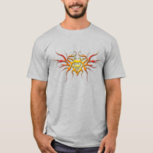 Winged Heart Tribal Design - red T-Shirt
