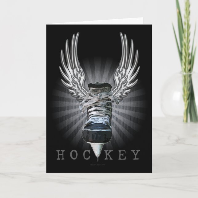 Winged Hockey Card (Front)