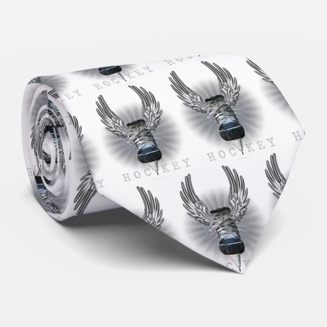 Winged Hockey tie (Rolled)