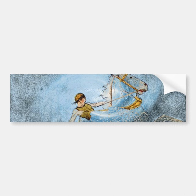 Winged Horse Bumper Sticker (Front)
