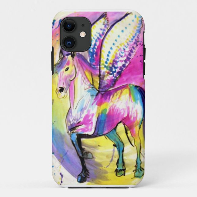 Winged Horse Cell Phone Cover (Back)