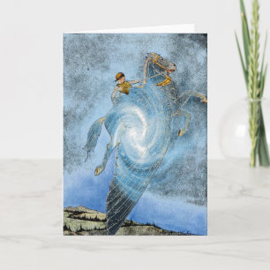 Winged Horse Greeting Card