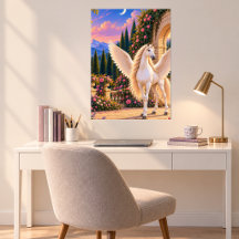 Winged Horse in Fantasy World