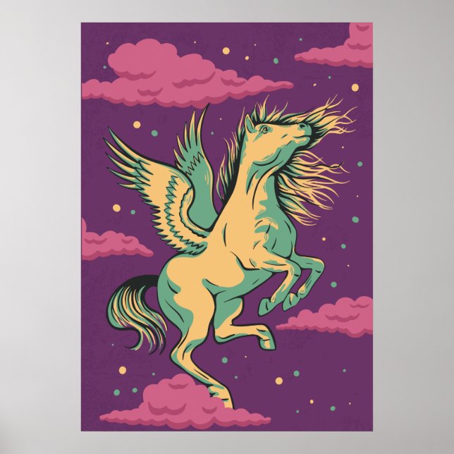 Winged Horse Pegasus Poster (Front)