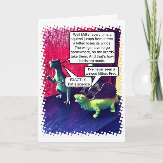 Winged Kittens and a Happy Holiday Card (Front)