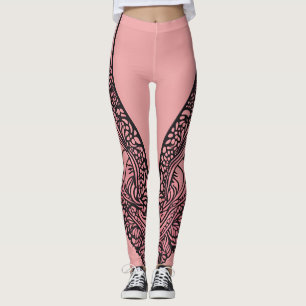 Winged Lace AI art  Leggings