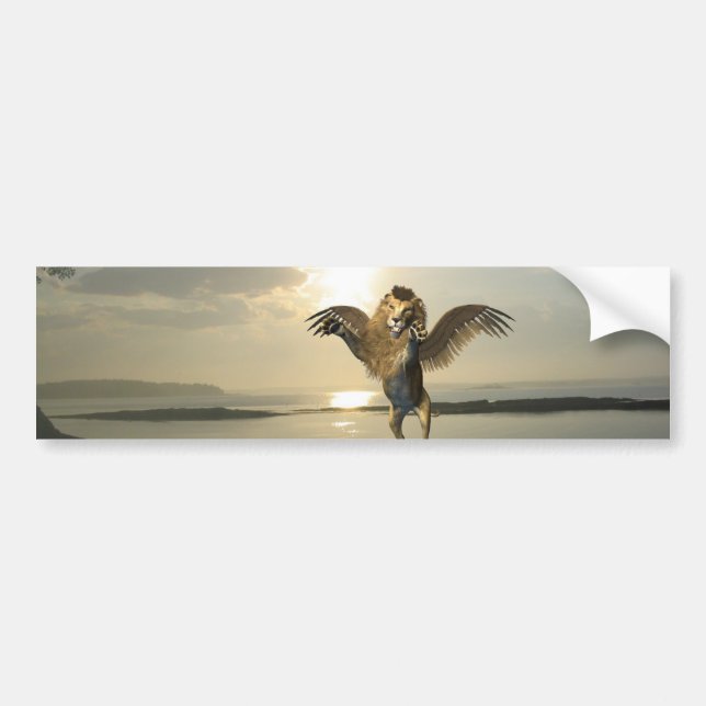 Winged Lion Bumper Stickers (Front)