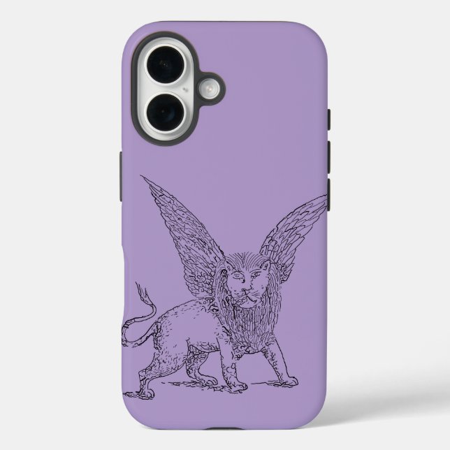Winged lion symbol of Saint Mark  Case-Mate iPhone Case (Back)