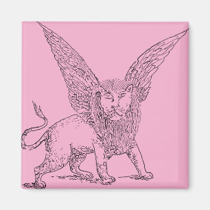 Winged lion symbol of Saint Mark Magnet