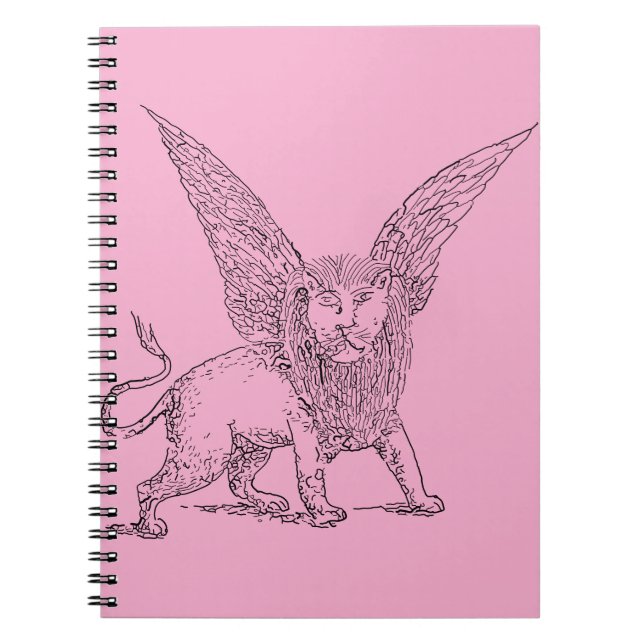 Winged lion symbol of Saint Mark  Notebook (Front)