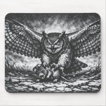 Winged Owl Sentinel by BurnsInHell