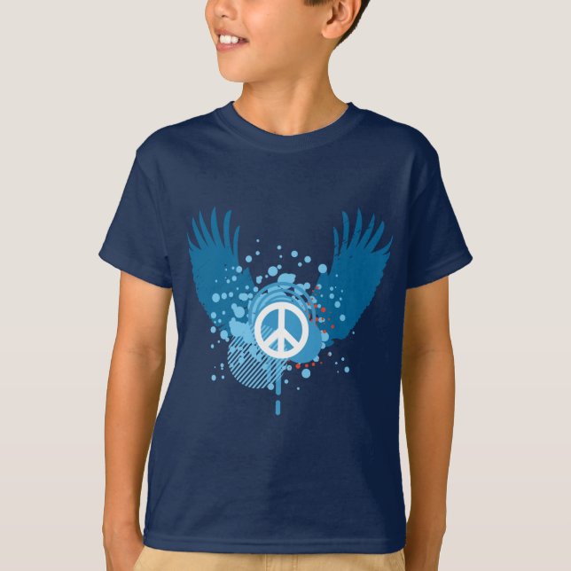 Winged Peace Sign T-Shirt (Front)