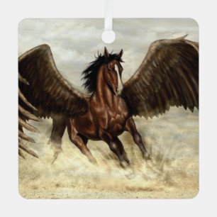 Winged Pegasus  Metal Tree Decoration
