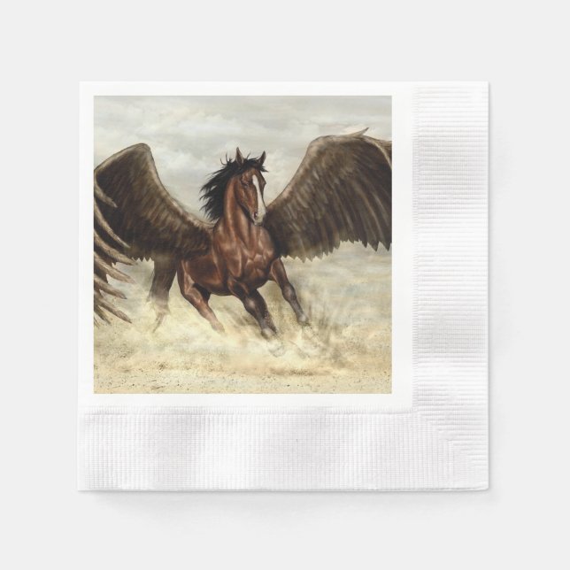 Winged Pegasus   Napkin (Front)