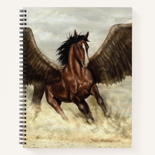 Winged Pegasus  Notebook (Front)