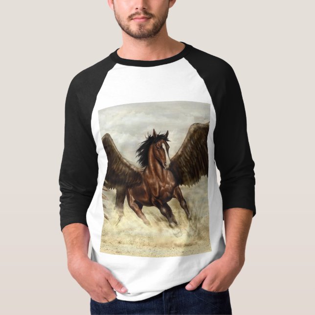 Winged Pegasus   T-Shirt (Front)