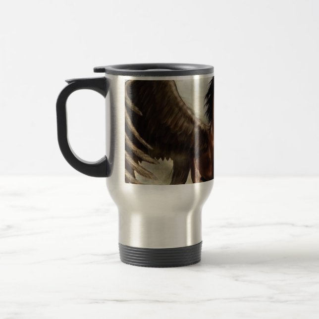 Winged Pegasus   Travel Mug (Left)
