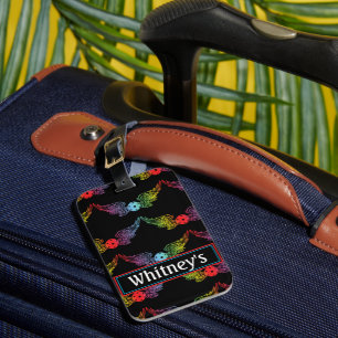Winged Pickleball Luggage Tag