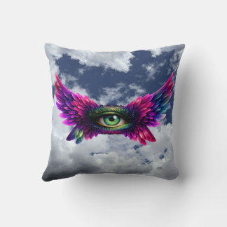 Winged Protection Eye – Round Intention Keychain Cushion