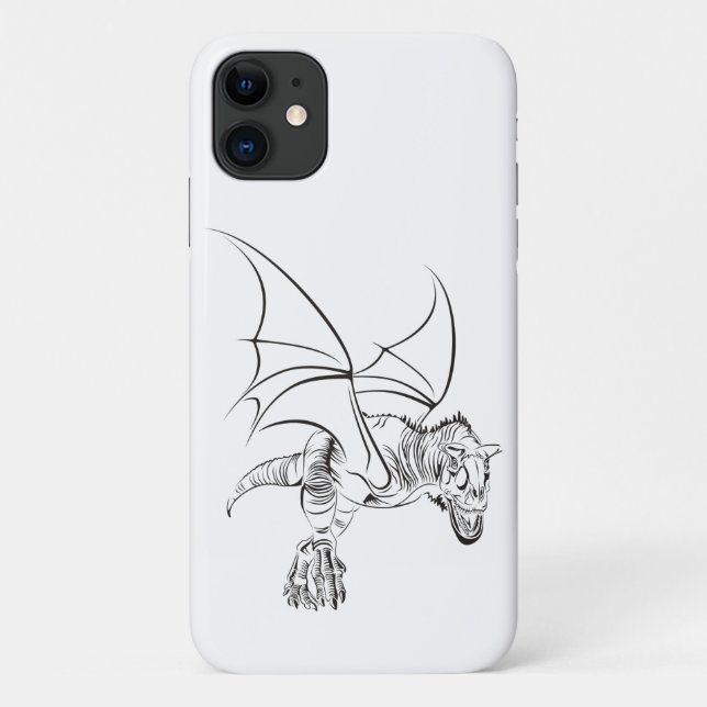 Winged Raptor / Tribal Case-Mate iPhone Case (Back)