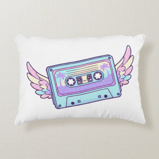 Winged Retro Cassette Decorative Cushion