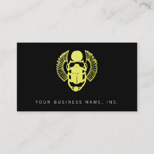 Winged Scarab Business Card