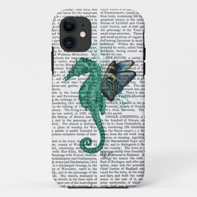 Winged Seahorse Case-Mate iPhone Case (Back)