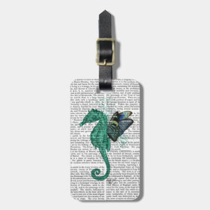 Winged Seahorse Luggage Tag