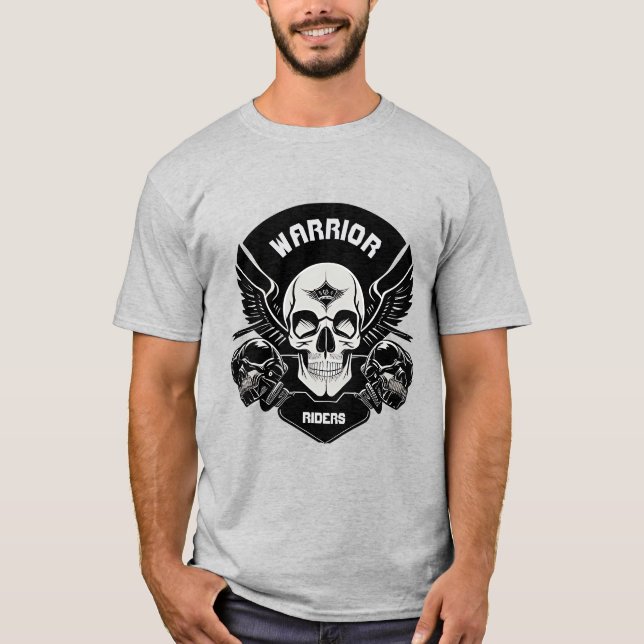 Winged Skull Artwork T-Shirt (Front)